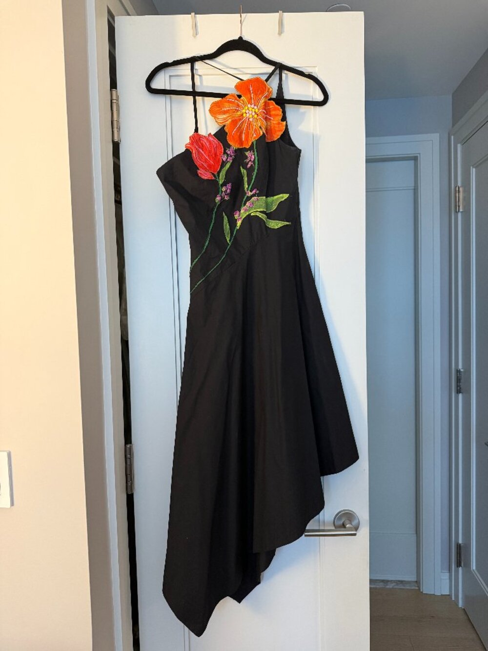 Anthropologie Yukiko Noritake Asymmetric Floral Dress Size - Picture 3 of 5